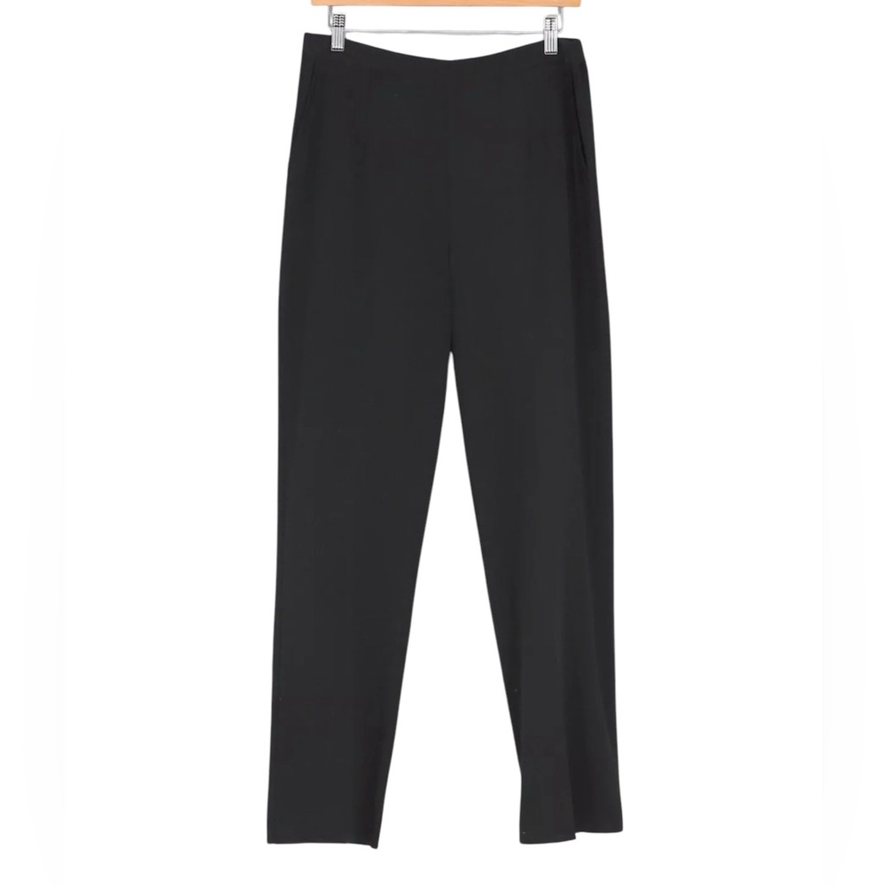 MING WANG Pull On Elastic Waist Straight Leg Pants J18